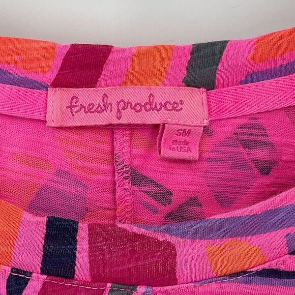 Fresh Produce Sundrenched Lorna T-Shirt Dress Flamingo Pink Women Small Pockets - Picture 4 of 6